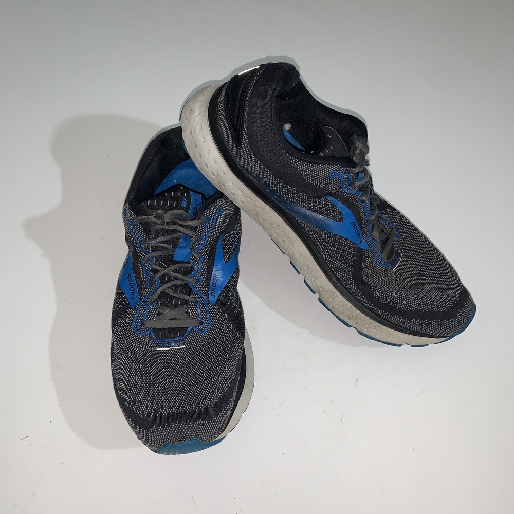 Brooks Glycerin 18 Shoes Mens 11.5 Wide Gray Mesh Running Sneakers 1102361D064